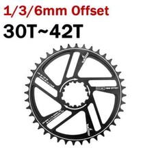 MTB Bicycle Chainring 1mm 3mm 6mm Offset Sprocket 3 Bolts Crown 32T 34T 36T 38T 