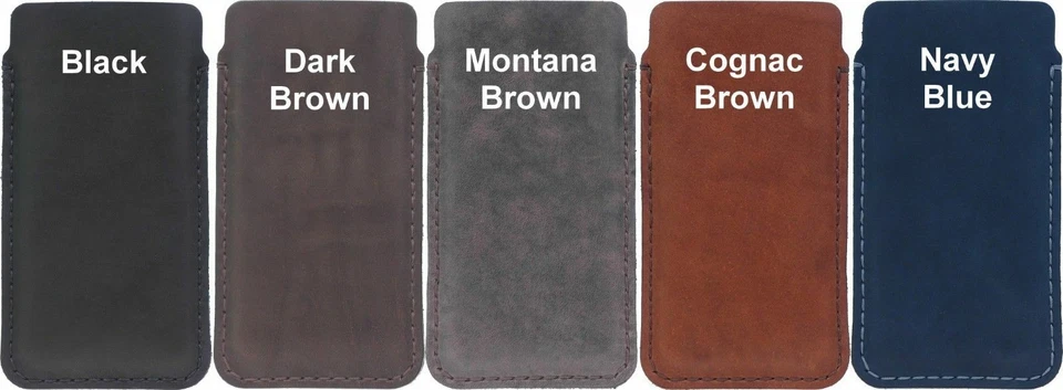 FUNDA DELGADA ELEGANTE COSIDA A MANO DE LA MEJOR FUNDA DE CUERO DE VACA PARA TELÉFONOS MÓVILES Foto 2 de 4