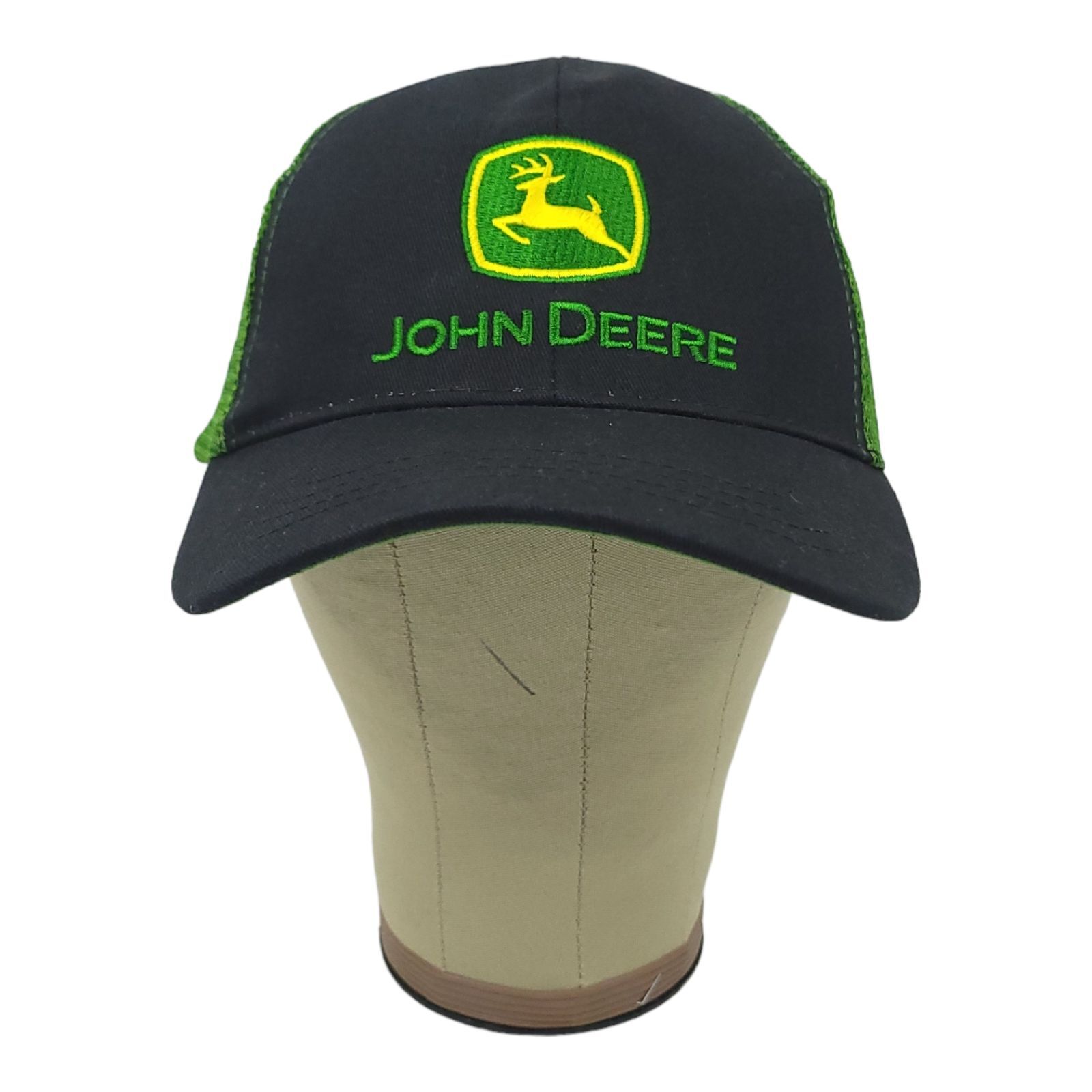 John Deere Mesh Patch Logo Strapback Cap Trucker … - image 6