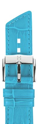 Hirsch Princess 20 mm ice blue watch strap, length M (no QR pins)