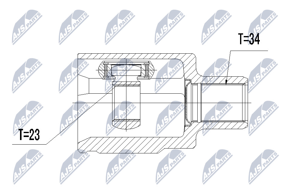 2x ✅Fits NTY NPW-PL-030 INNER CV JOINT ⭐UK Seller⭐ - Image 6