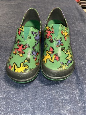 Dansko Green Frog Clogs