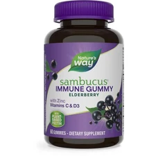 Nature's Way Sambucus Elderberry Immune Gummies 60ct  