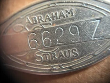 Vintage Abraham & Straus - Brooklyn NY - Metal Charge Plate Fob Identifier