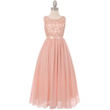 BLUSH Size 12 Flower Girl Formal Party Wedding Graduation Recital Birthday