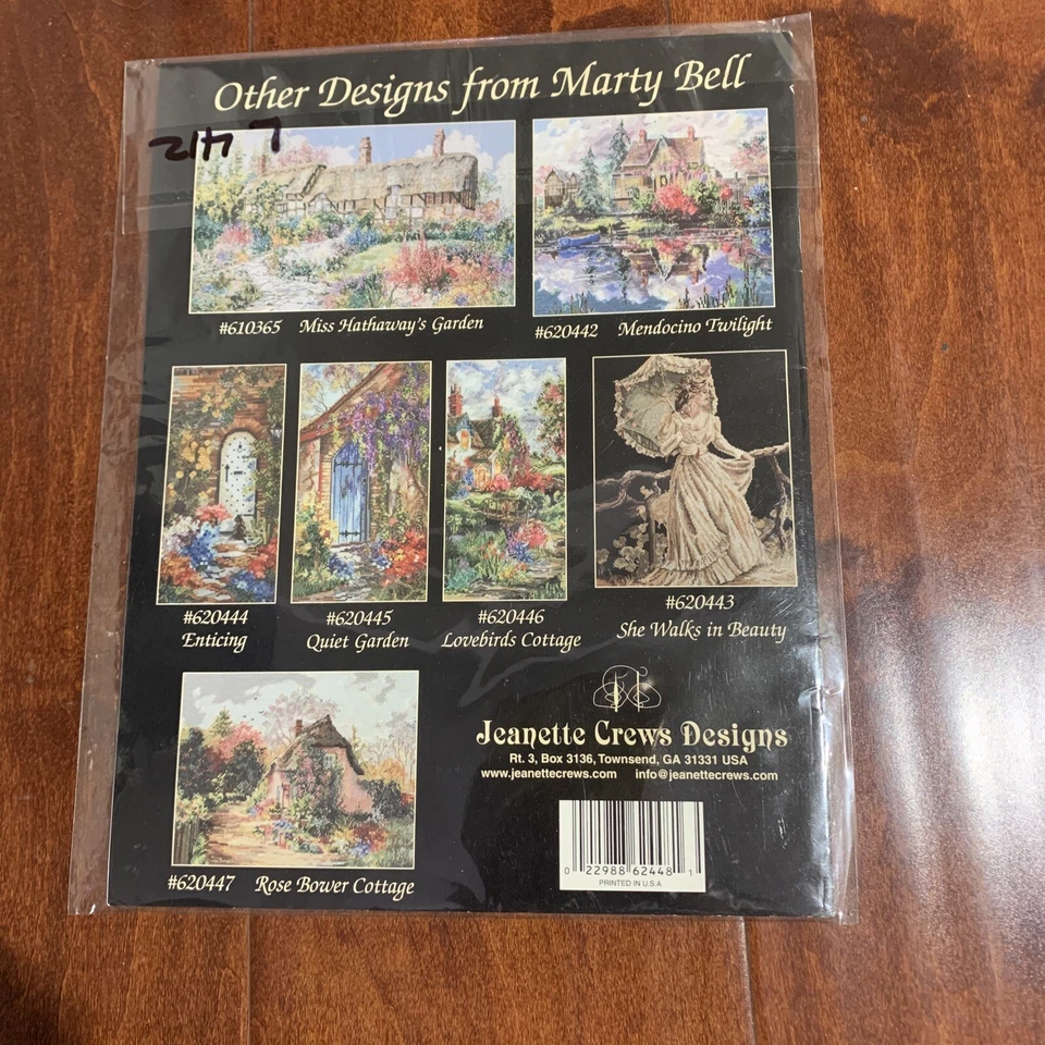 MARTY BELL'S THE ABBEY cross stitch pattern 2002 Jeanette Crews - Pegasus - Image 2 of 2