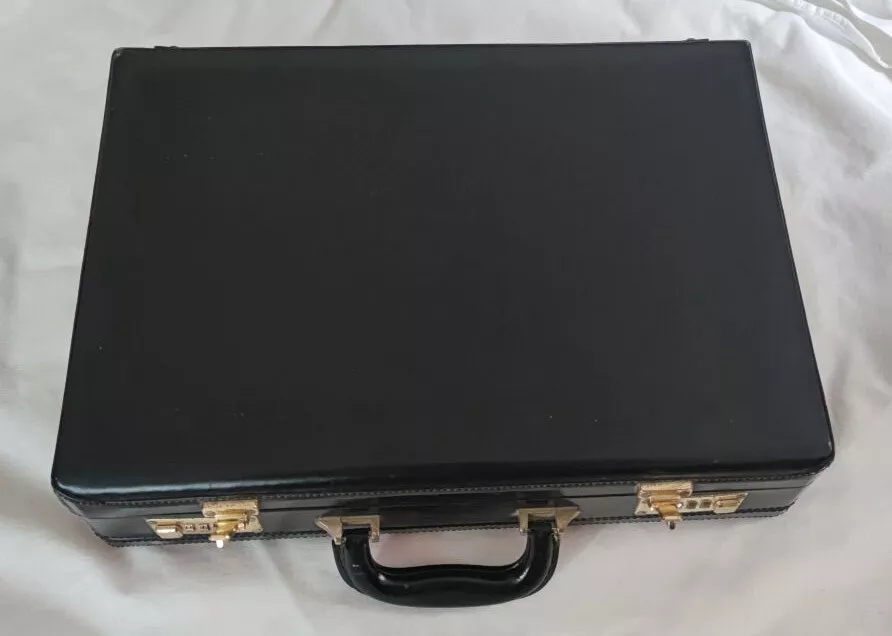 Harrods A Men s Black Leather Briefcase by Harrods ONLY 1 ON EBAY