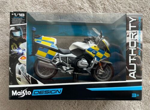 Maisto M34306 1:18 Motorbike Authority Police MOTORCYCLES-18PC Dispenser, Assort - Photo 1/6