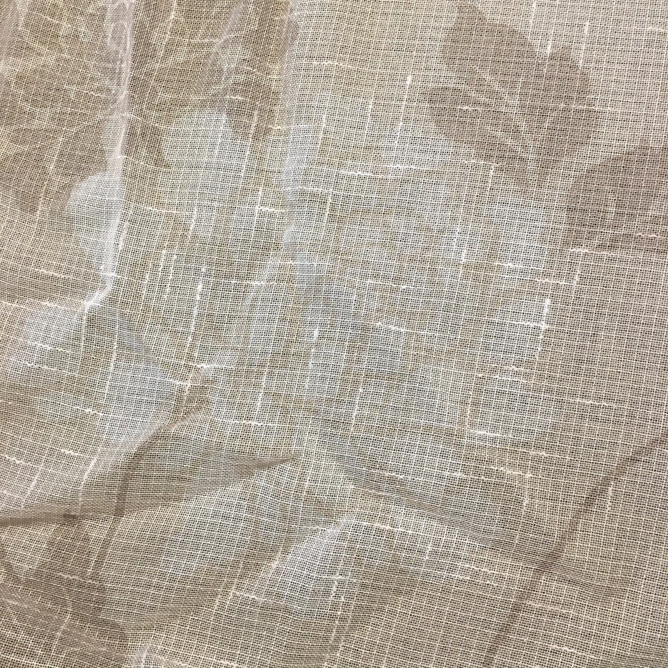 Paneles de cortina semi transparentes Laura Ashley - Juego de 2 ojales floral tostado texturizado Foto 4 de 4