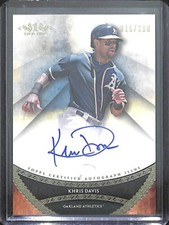 2017 Topps Tier One Blue  Autograph #PPA-KDV Khris Davis No 16 of 300