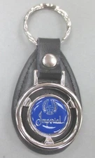Blue IMPERIAL 1321 Chrysler Mini Steering Wheel Leather Key Ring 1990 1991 1992