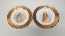 Vintage Blessed Virgin Mary & Jesus Of Nazareth Crest-O-Gold Sabin Warrented 22k
