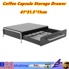 Coffee Capsule Storage Drawer Coffee Capsule Pod Organizer Rack Carbon Steel