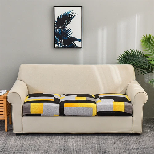 1-4 Seat Sofa Seat Cushion Covers Stretch Couch Cushion Slipcovers Protector US - Picture 17 of 33