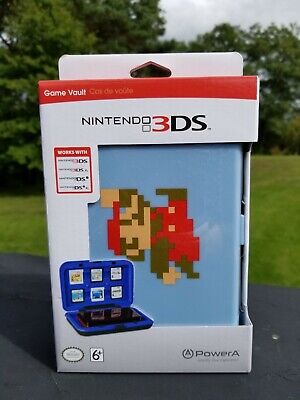 Nintendo 3ds 3ds Xl Ds Ds Xl Game Vault Hard Case Super Mario Blue Nib New Ebay