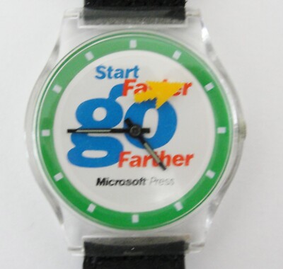 Microsoft Windows 1995 Vintage Watch Collector Item Working w/ New Battery