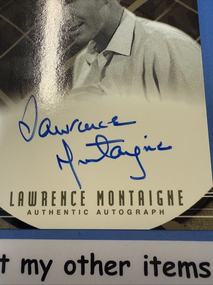 LAWRENCE MONTAIGNE AUTOGRAPH THE OUTER LIMITS AUTHENTIC AUTO RITTENHOUSE SIGNED - Image 3 of 4
