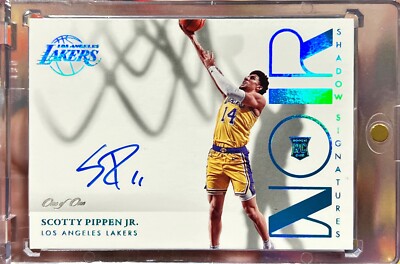 2022-23 Noir Scottie Pippen Jr Rookie Platinum Shadow Signatures True 1/1 RC