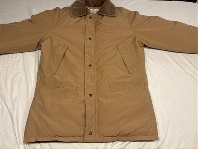 Vintage Schott NYC Prime Northern Goose Down Jacket Men's M Corduroy Collar USA