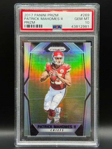 2017 Panini Prizm Patrick Mahomes II RC Rookie #269 Chiefs PSA 10 GEM MINT