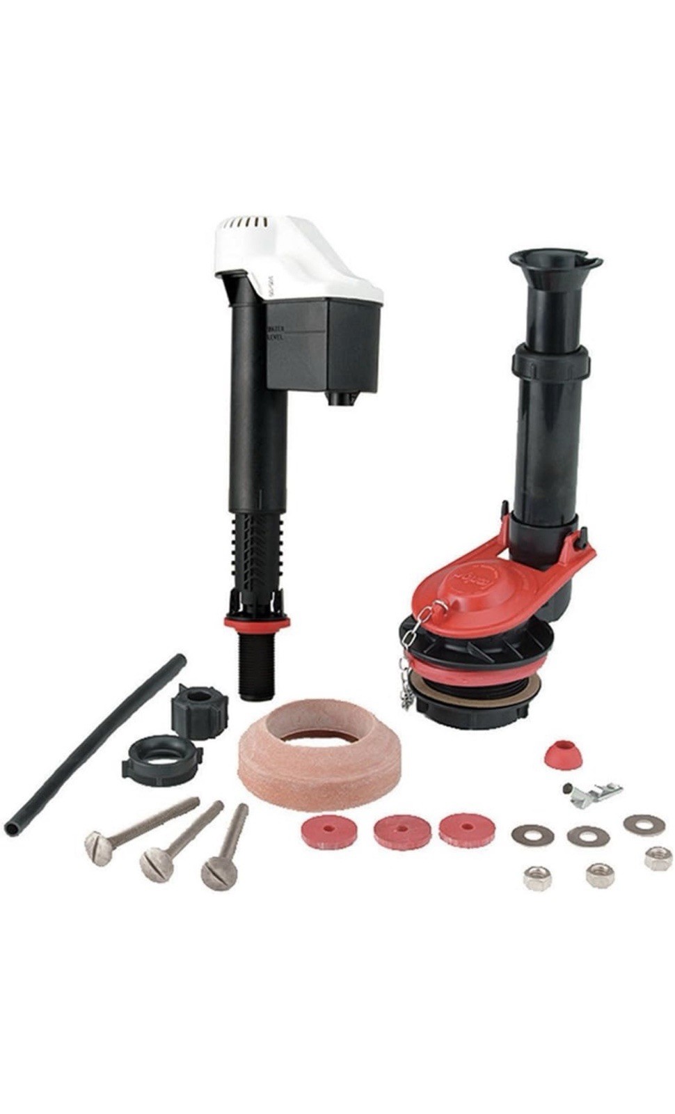 Korky Universal Complete 4010 Toilet Repair Kit - Fill/Flush Valve - Bowl Gasket