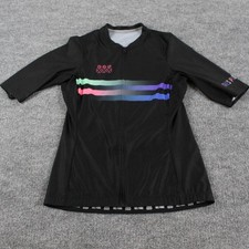 Tres Pinas Jersey Womens 2XL Cycling Phantom Black Rainbow Short Sleeve Outdoor
