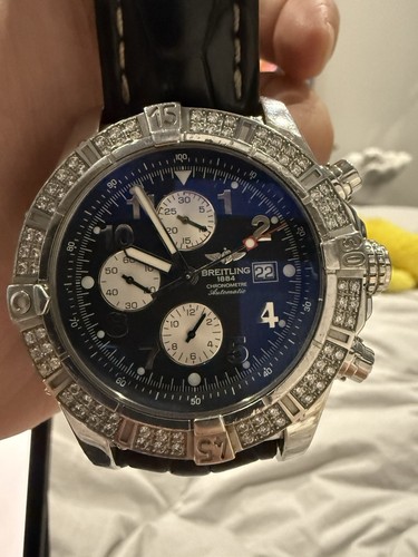 Breitling Super Avenger A13370 Diamond Bezel