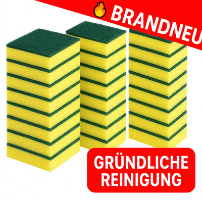 Magic Sponge Rust Entferner Schwamm 10 Stück doppelseitig Topfreiniger Küchen Sc