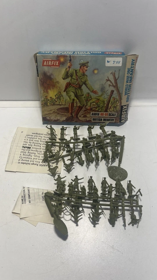 2x Airfix HO/OO Infantería Británica Primera Guerra Mundial - Todo en Sprues - 48 piezas - S27 *19 Foto 2 de 4