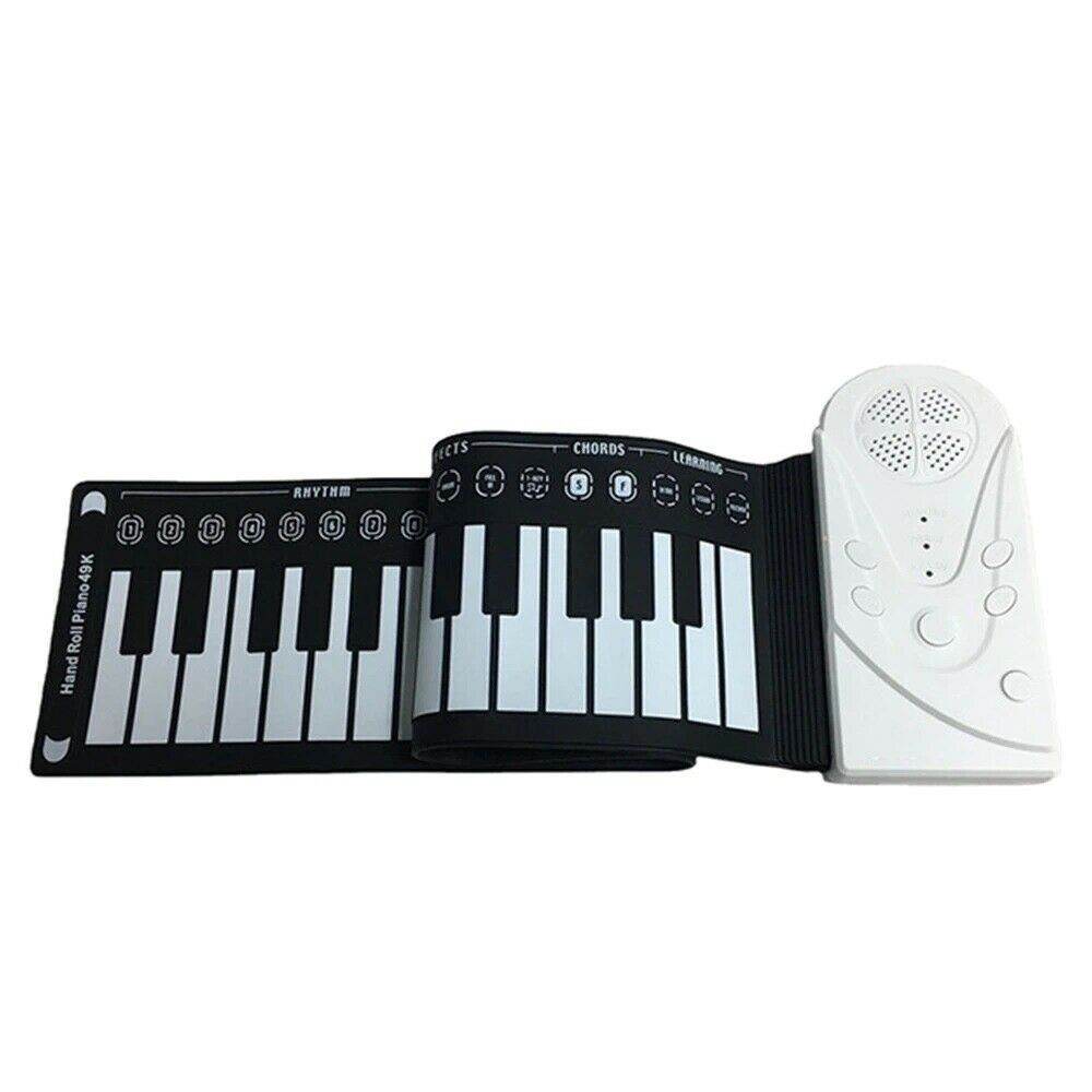 TASTIERA PIANOLA ELETTRONICA PIANOFORTE MUSICALE PIEGHEVOLE 49 TASTI Q-GQ001 foto 2