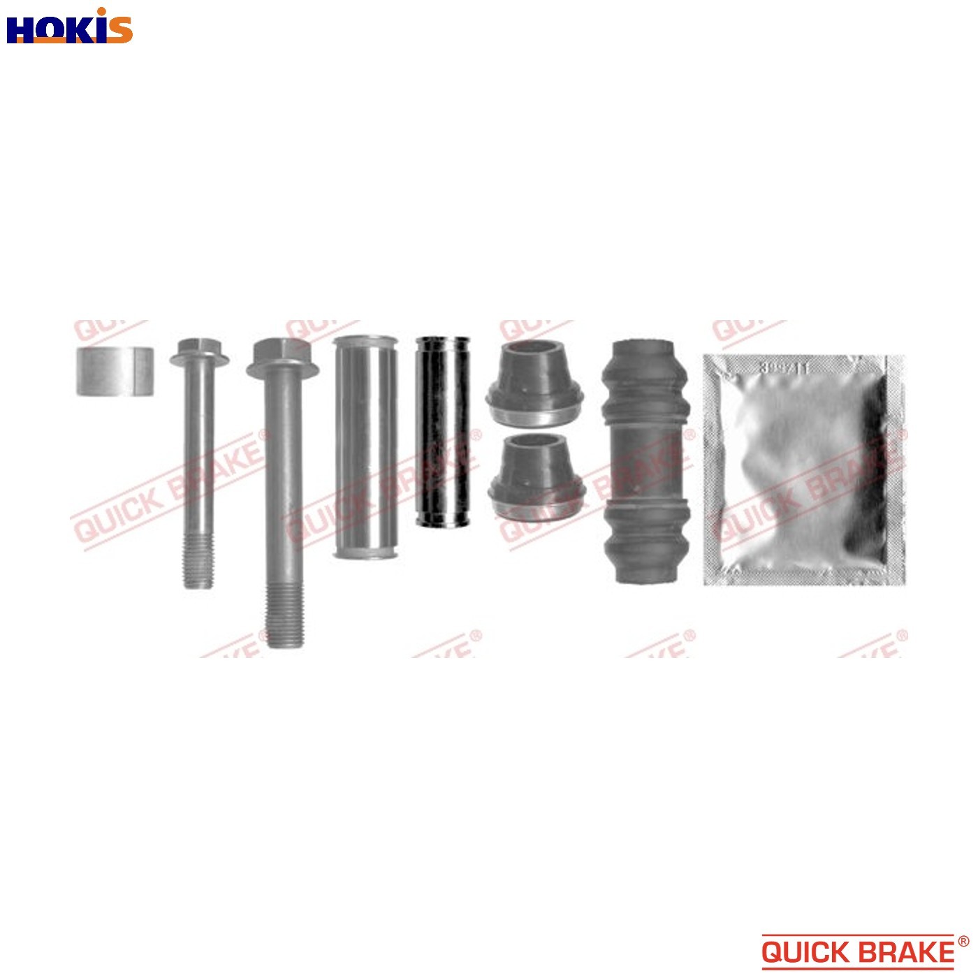 Front QUICK BRAKE 113-1411X Guide Sleeve Kit, brake caliper for ,NISSAN,OPEL,REN - Image 11