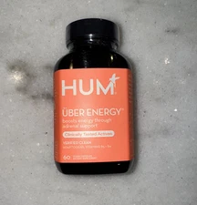 Hum Nutrition Uber Energy Boosts Through Adrenal Support 60 Vegan Capsules