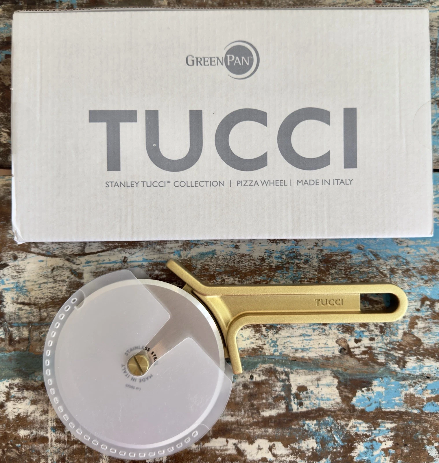 GreenPan Stanley Tucci Stainless Steel Pizza Wheel, New In Box, Retail $69
Opens in a new window or