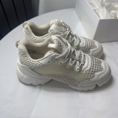 Christian Dior Damen Mesh Sneaker Cremeweiß - Größe EU 41 / UK 7 