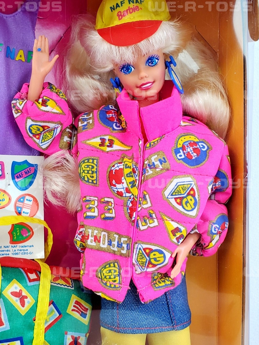Barbie Naf Naf Travel Doll With Stickers 1993 Mattel No 10997 NEW