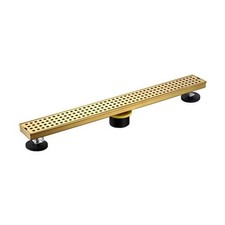 Oatey Designline 24 in Stainless Steel Linear Shower Drain Brushed Gold