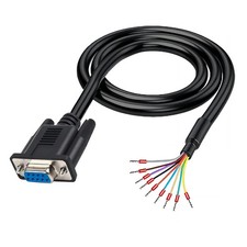 5Ft 1.5m 26AWG DB9 Female RS232 9 Pin Serial Extension Cable, RS232 D-SUB DB9 Se