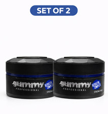 Gummy Hair Wax Hard Finish Max Hold Water Based 150ml Set of 2 Matte
