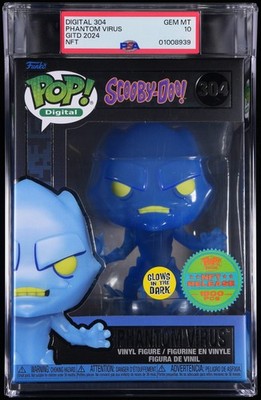 Phantom Virus Digital Scooby-Doo! GITD 304 Funko Pop! PSA 10