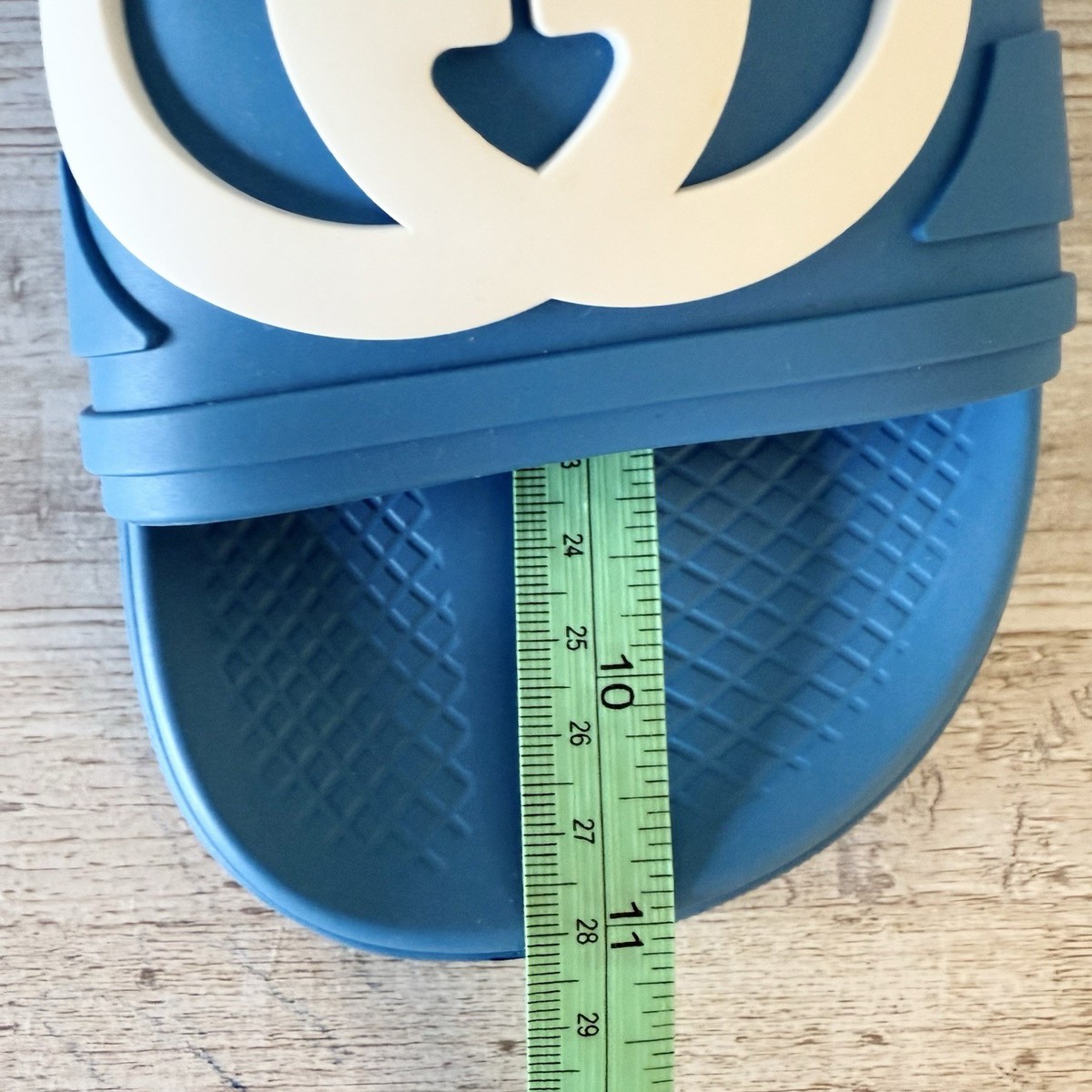 Men’s Gucci interlocking G rubber pool slide size 10 made in Italy Authentic Men main image 3