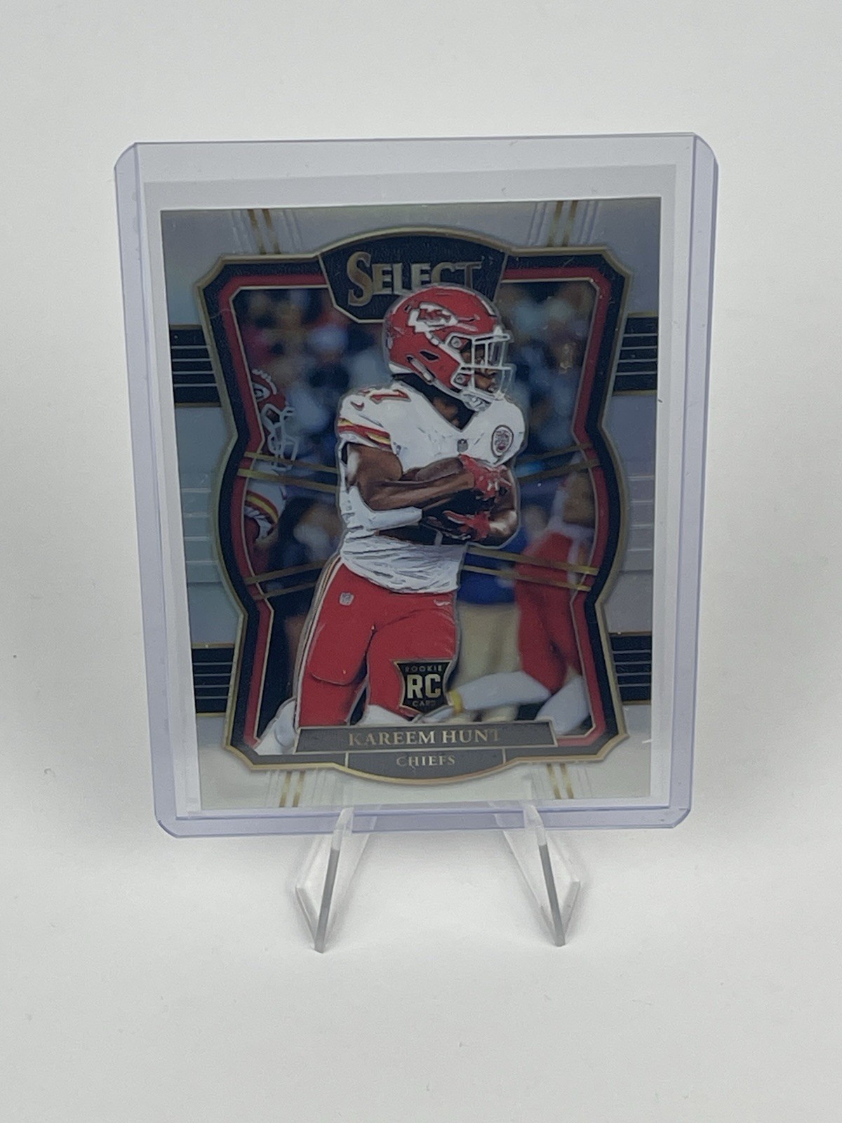 2017 Panini Select #129 Kareem Hunt Silver Rookie Card RC Kansas City Chiefs