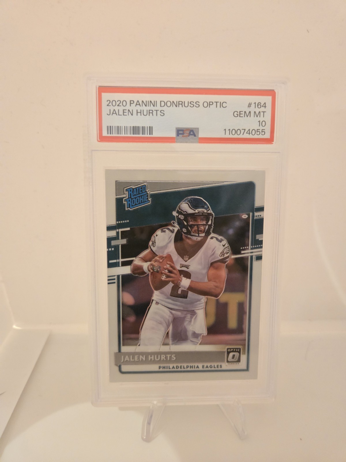 2020 Panini Donruss Optic - Rated Rookies Jalen Hurts #164 (RC) PSA 10