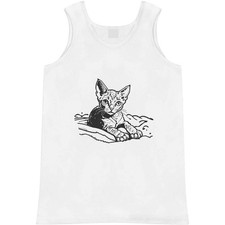 'Rex Cat on Blanket' Adult Vest / Tank Top AV046024