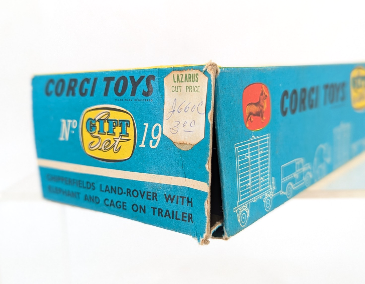 Boite Vide Corgi Toys Gift Set 19 Land Rover Chipperfields Collection
