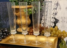 Anthropologie Clear Amparo Champagne Flute 10" Set of 4