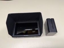 FEELWORLD FW568  5" FHD FIELD MONITOR W/ BATTERY WORKING NICE + SUNSHADE