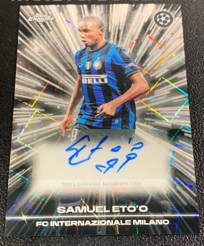 Samuel Eto'O 2025-26 Topps Chrome UCC Black Auto #BLA-SE -n