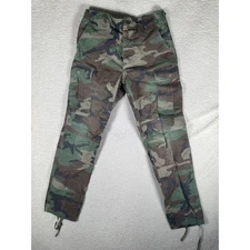 Propper Army Cargo Pants Mens Small Long Green Woodland Camo Military Combat