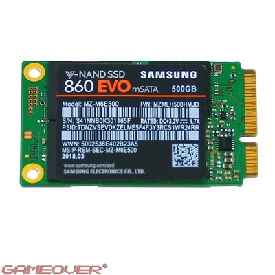  Samsung 860 EVO 500GB mSATA SSD interne Festplatte Mini Mini SATA III - 23h  