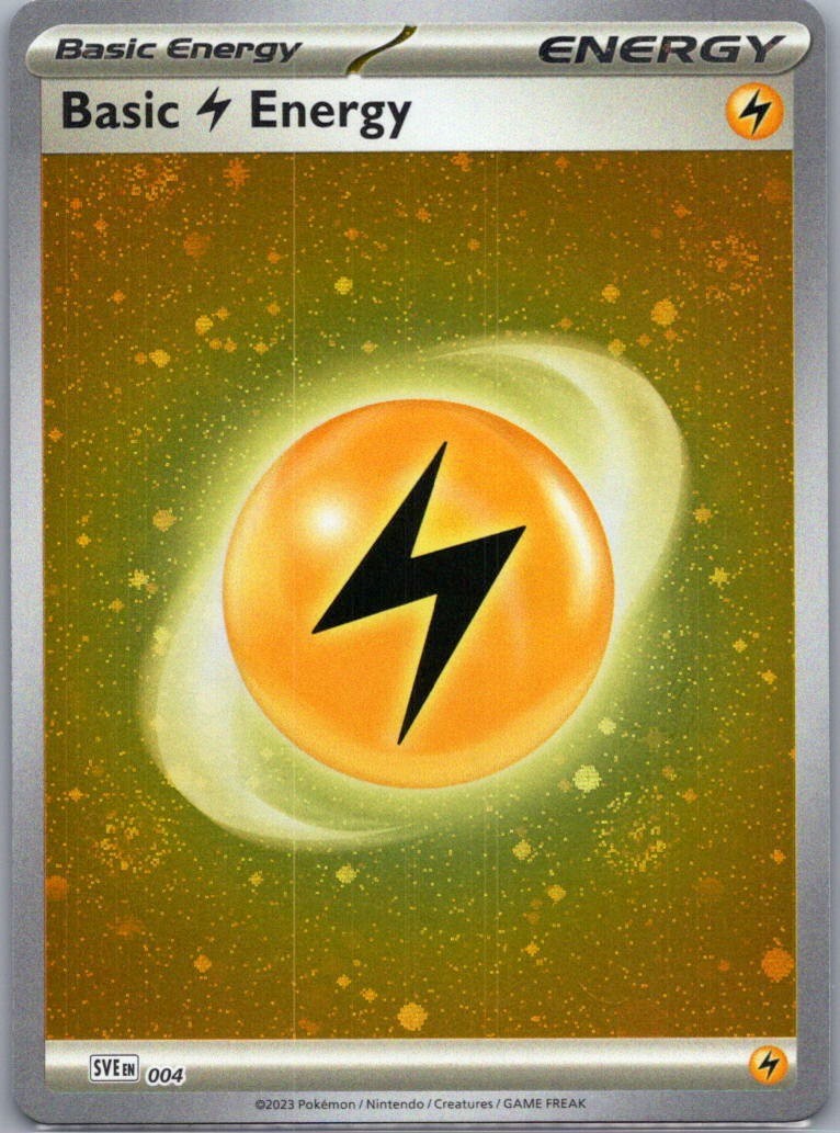 Basic Lightning Energy Common Holo 004 SVE: Scarlet & Violet Energies NM
